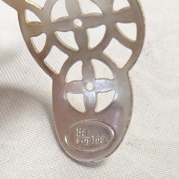 Vintage Lia Sophia Silver Plated Bracelet, Open Weave Glam Design - Picture 2 of 6